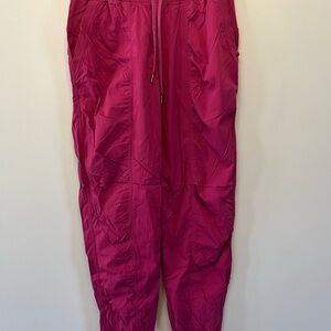 CRZ YOGA. Fuchsia Drawstring Waist Track Pants